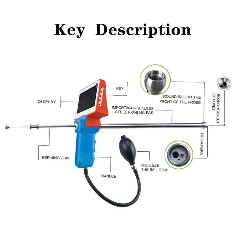 Cattle Vision Artificial Insemination Stainless Steel Probe Cattle Intelligent Equipment Farm Breeding Tools Animal