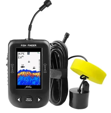 Fish Finder Sonar Wired Underwater HD Color Screen Fishing Device Ultrasonic Fishing Tackle Fishing Gear Depth 100m