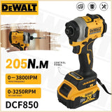 DEWALT DCF850 20V Impact Driver 205N.m Torque Forward/Reverse Switch for Screw Driving&Bolt Tightening in Construction&Workshop