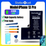 High Cpacity Cell + 7037 TI Ultra Battery Replacement for iPhone StellarXcell11 13mini 15 IP14 Pro Max 12 16 16pro 16promax