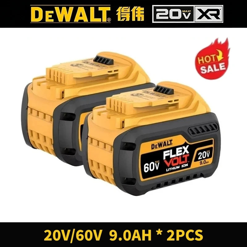 Original DeWALT 20V/60V 9Ah MAX FlexVolt Battery，for DCB606 DCB609 DCB205 DCB206 DCB182 Power Tool Replacement Battery.