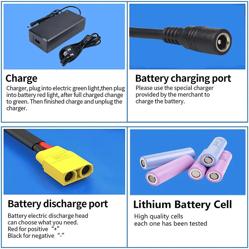 Electric Bicycle 48V 750w Li-ion Battery 20ah 1000w Akku 14 30ah 40ah 1500w Bateria Para 35 50ah 2000w Litio Electric Bike Accu