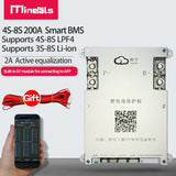 Active BMS 4S 5S 6S 7S 8S 200A Smart BMS 2A Active Balance Energy Transfer Built-in Bluetooth APP LCD 12V 24V 3S Jikong BMS PCM