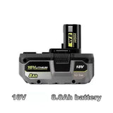 For RYOBI High-Performance Lithium Battery 18V No Memory Effect Low Self Discharge Suitable for All Tools P108 P109 P107