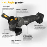 DEWALT DCG406 20V Max XR Cordless 6.0Ah 125mm Angle Grinder M14 Spindle 9000 RPM for Construction DIY Industrial Use