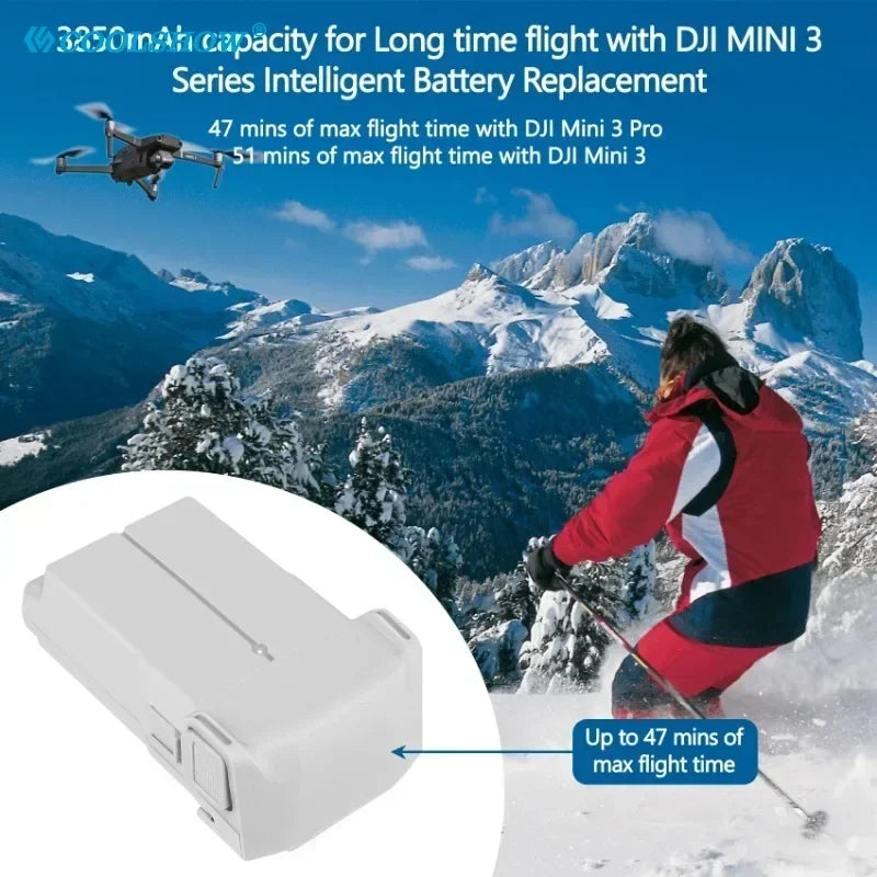 3850mAh Battery For DJI Mini 3 / Mini 3 Pro Battery Charger Drone Accessories For Dji MINI 4 PRO Intelligent Flight Batteries