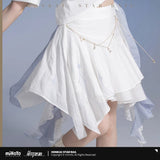 Genuine MiHoYo Game Honkai Star Rail Robin Short Sleeve T-shirt Women Daily Wear Skirt Cosplay Costume Tops Tees Birthday Gift