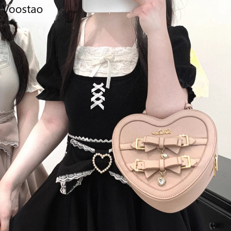 Japanese Kawaii Lolita Style T-shirt Women Sweet Cute Lace Ruffles Puff Short Sleeve Slim Tops Female Gothic Y2k Tee Retro Shirt