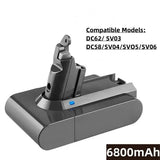 12800mAh Li-ion Battery for Dyson V6 DC59 DC62 21.6V Vacuum Cleaner Replacement 18650 Battery