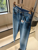 25 Spring and Summer New Women's Denim Straight Leg Wide Leg Pants
