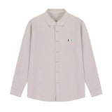 2026 New Men's Long Sleeve Casual Shirt Double Chest Pocket Button Up Soft Loose Linen Comfy Daily Work Street Outdoor Wear Tops