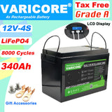 VariCore 12V/24V/48V 360Ah 340Ah 180Ah 150AH 100Ah LiFePO4 Battery 12.8V Lithium Iron Phosphate for EV RV Golf Cart Solar Wind