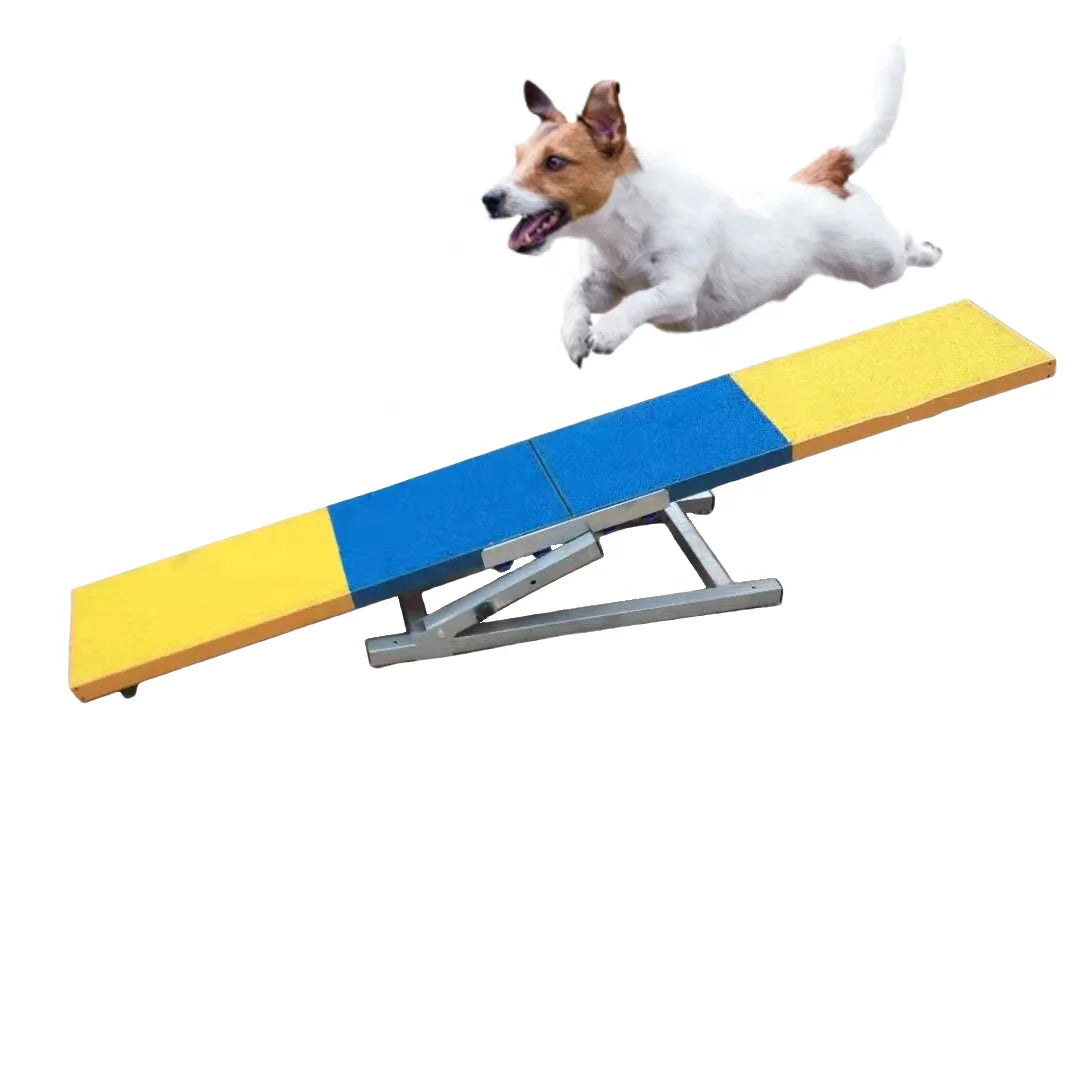 FCI Dog Seesaw Teeter Agility Set Obstacle Equipments Training Competition Dog Training Equipment