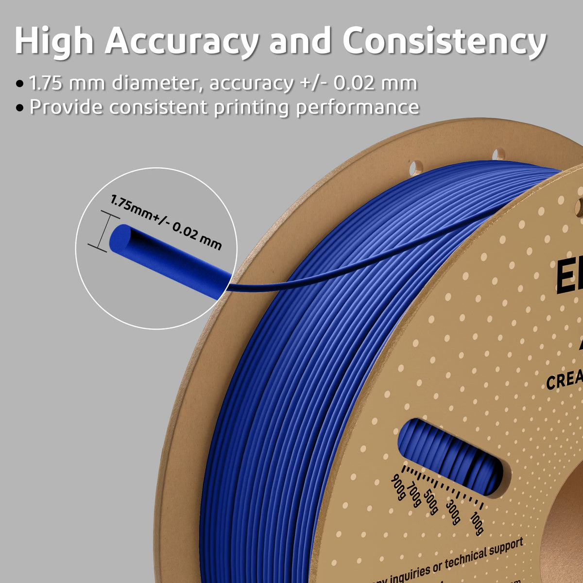 ELEGOO ASA Filament 1.75mm 1KG 3D Printer Filament perfect ASA Elegoo Filament for 3D Printer