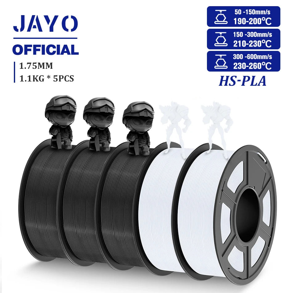 JAYO High Speed PLA Filament 5.5KG PLA 3D Filament For FDM 3D Printer Neatly Wound PLA 3D Printing Materials 100% No Bubble