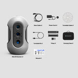 3DMakerpro Mole Premium Handheld 3D Scanner for 3D Printer 0.05mm Accuracy & 0.1mm Resolution 10FPS Scanning Black Objects