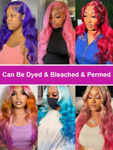 40Inch 613 Body Wave Blonde 13x6 Hd Lace Frontal Human Hair Wig Brazilian Color Water Wave Lace Front Wig For Women 250% Density