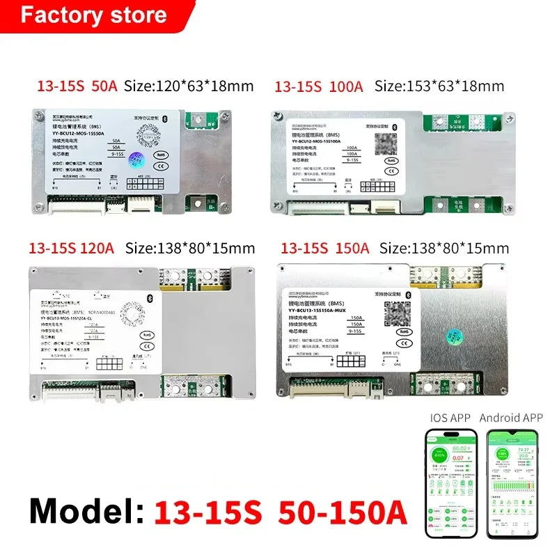 For Super Soco TC/TS/TC Max/CU/DU Smart Bluetooth 13-25S Lifepo4 Li-ion LTO Battery Protection Board Battery Management System