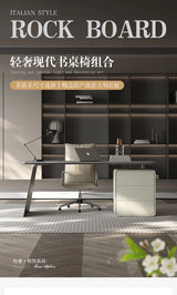 Slate desk light luxury modern home study computer desk high-end Italian minimalist designer boss desk