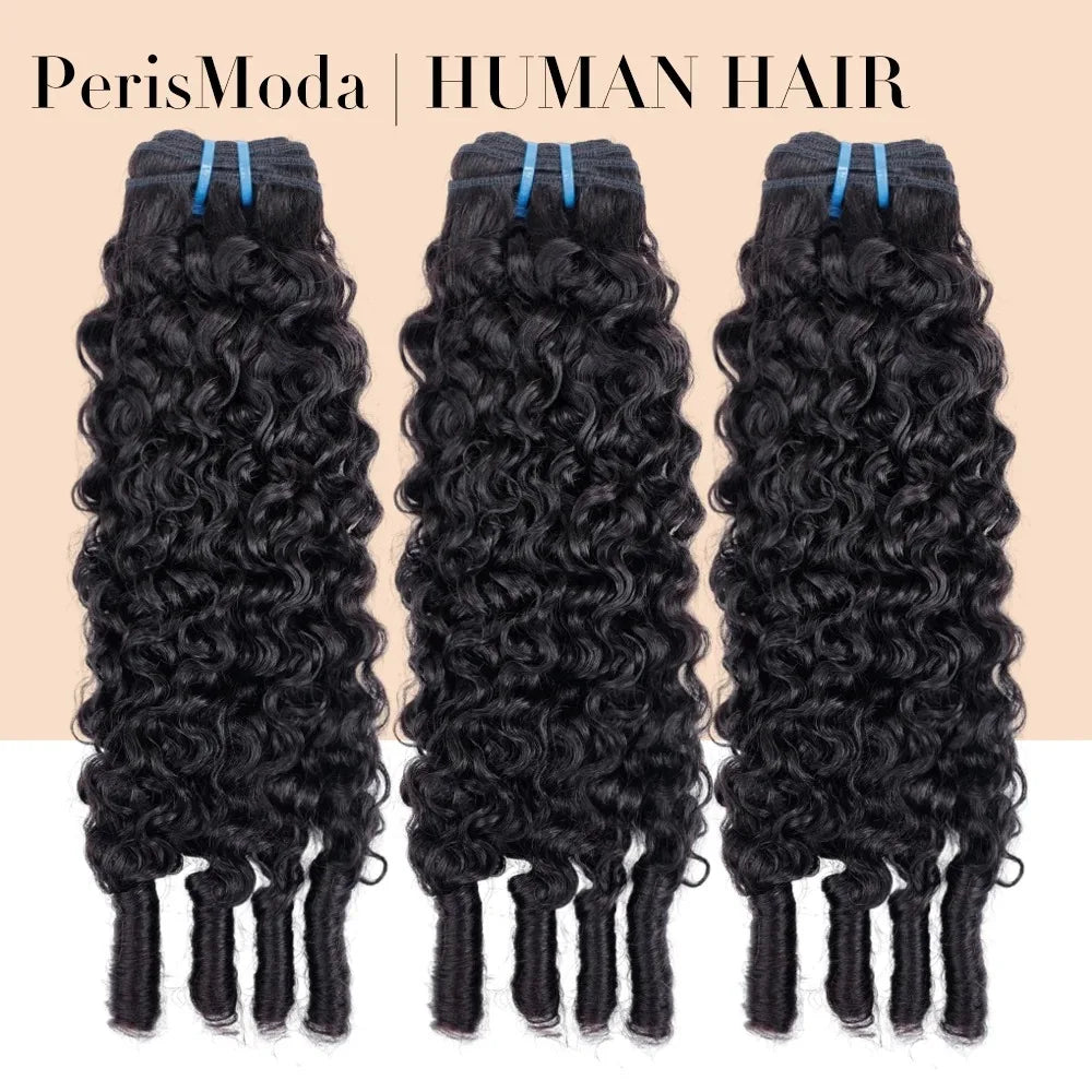 32Inch Burmese Curly Bundles Human Hair Bundles Raw Unprocessed Weaving Human Hair Extensions Deep Wave 1/3/4 Bundles