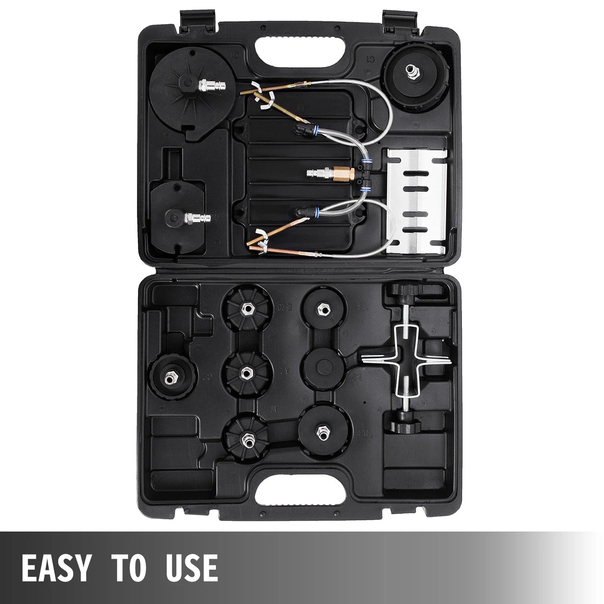 SucceBuy Pneumatic Air Pressure Bleeder, Brake Pressure Bleeding Tool Portable Brake Clutch Bleeder Valve System Kit for Garage