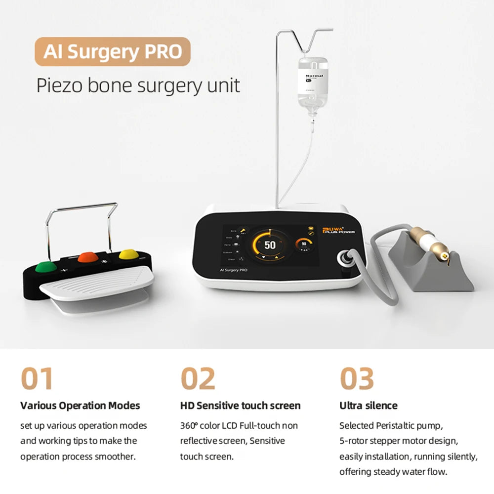 Xinding Dental Pizosurgery Piezo Bone Cutter Equipment Ultrasonic Bone Surgery Machine Piezotome with 7-Inch HD Touch Screen