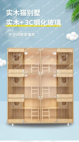 Cat Cage Cat Villa Cat Nest Cattery Pet Display Cabinet Delivery Room Pet Shop