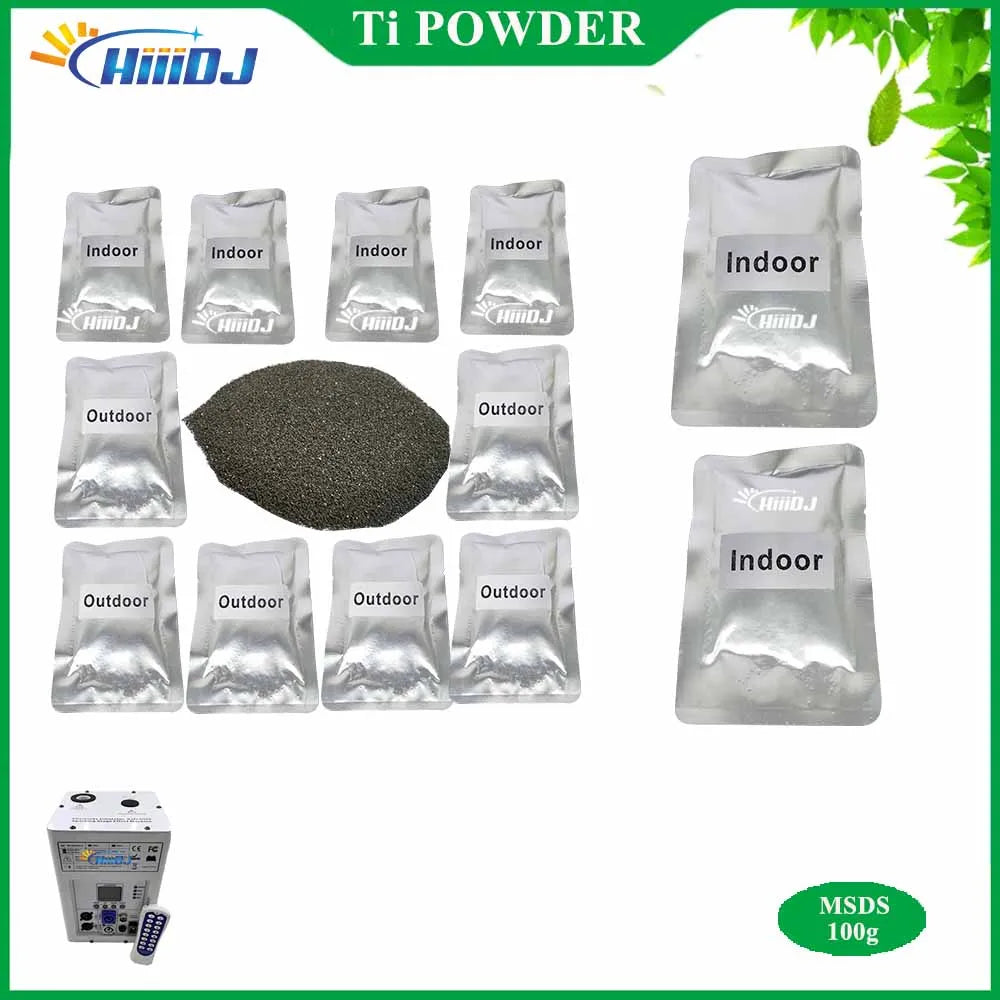 1-200bag Ti Powder 100g For Pyrotechnics Machine Outdoor Indoor Cold Spark Sparkler Metal Titanium Powder Fireworks Materials