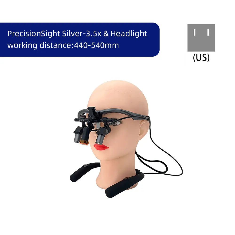 JINGT 3.5X/4.5/5.5X/6.5X Dental Loupes Headlight SET Wearing Glasses Magnifying The Mirror Oral Glass Surgery Hd Led Equipment