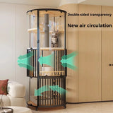 Drop-shipping Luxurious Cat Villa With Large Free Space Round Toilet Integrated Cabinet Living Room Cat House