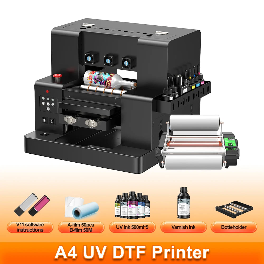 A3 UV Printer A3 XP600 UV DTF Printer Impresora L805 UV Flatbed Printer For Acrylic Metal Sticker Printer Machine UV Printer