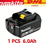 Original Makita 6Ah/5Ah/3Ah for Makita 18V Battery BL1830B BL1850B BL1850 BL1840 BL1860 BL1815 Replacement Lithium Battery