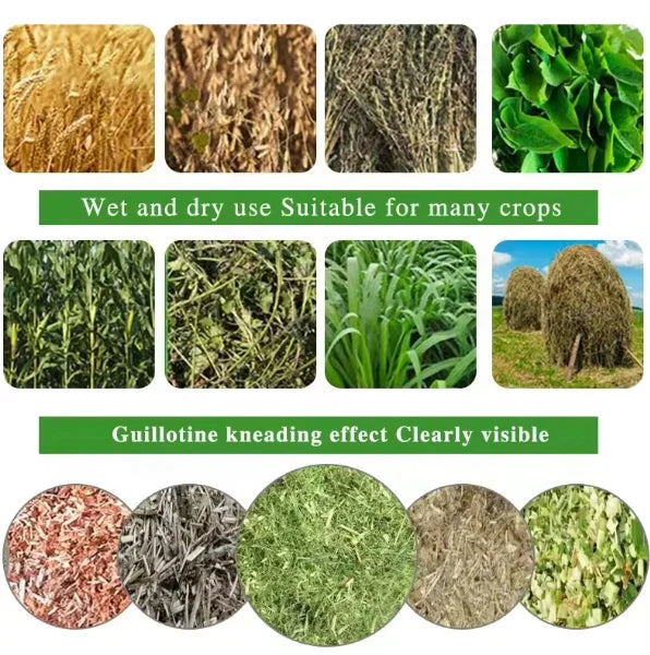 Factory Direct Supply Cattle and Sheep Animal Agricultural Feed Shell Cutting Machine Feed Food Grass Rice Corn Shredder