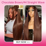 40 inch Reddish Brown HD Lace Front Human Hair Wig PrePlucked 13x4