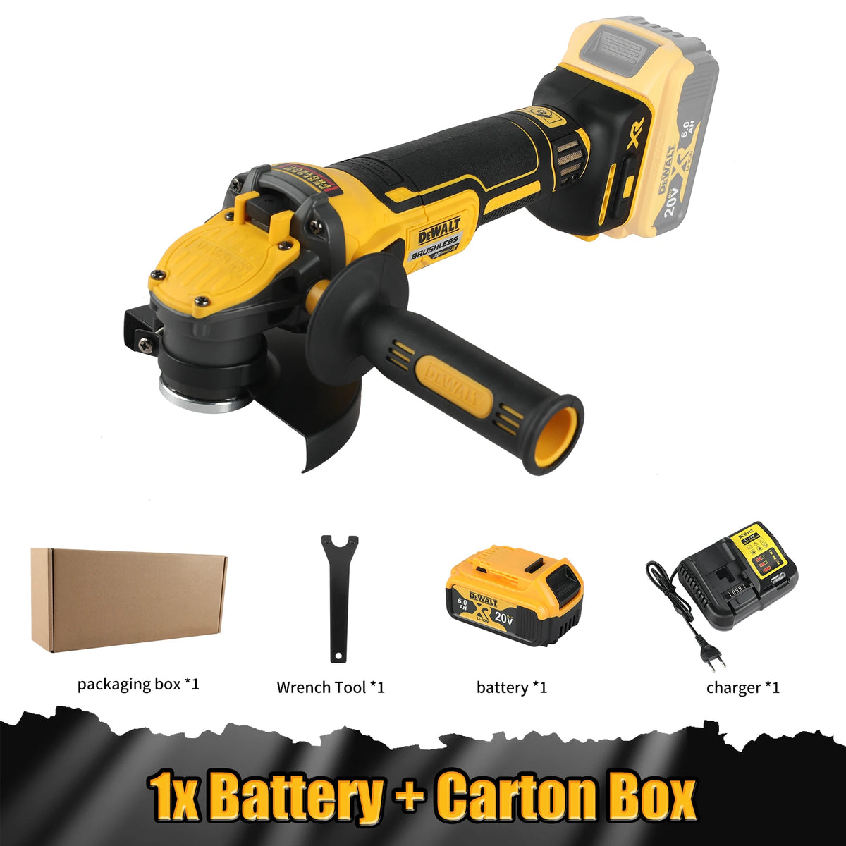 DEWALT DCG409 125mm Flat Head Angle Grinder Bare Machine Tool Cutting Machine 20v grinder  Brushless Tools