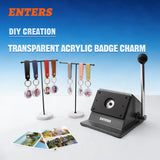 35mm Round Photo Paper Cutter With 100 Sets Key Chain DIY Materials