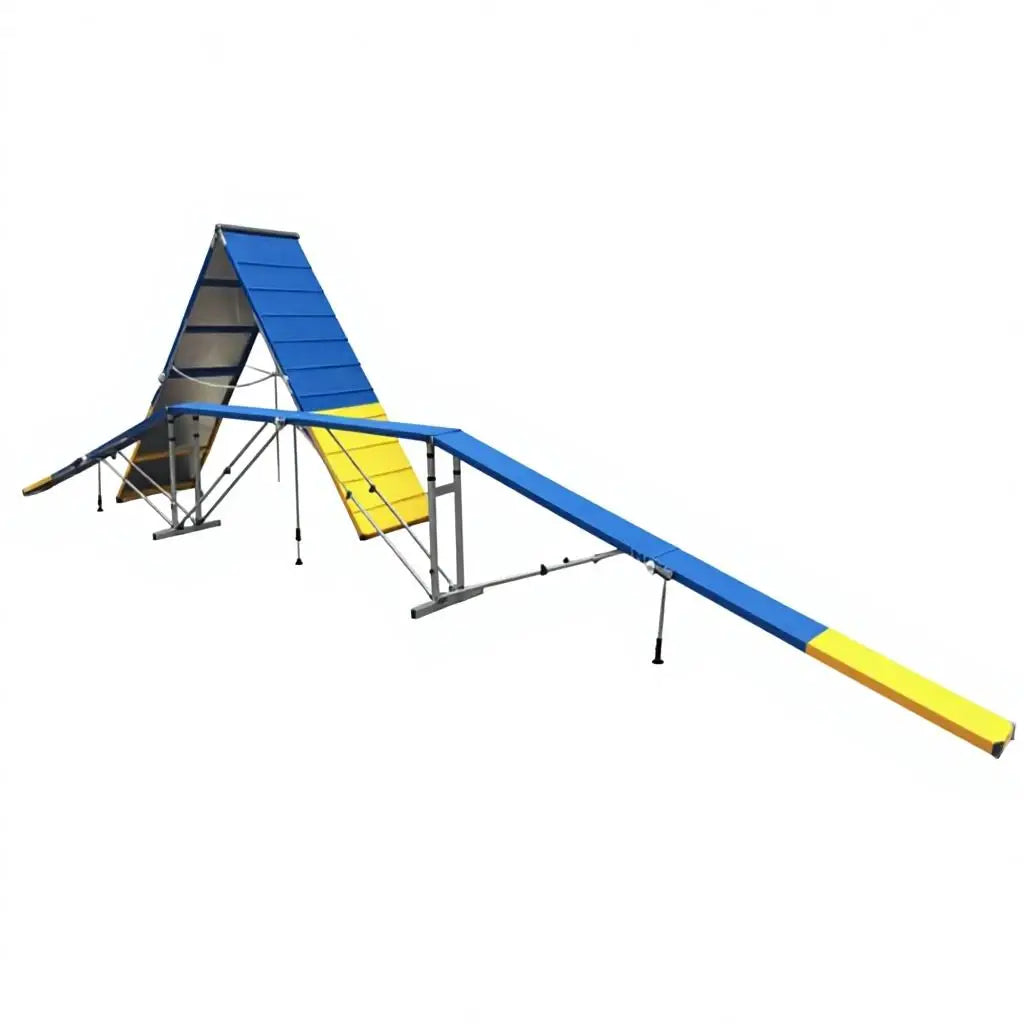Steel Dog Agility Training Equipment FCI Dog Agility A-Frame Climbing Platform Training Ramp for Obedience and Exercise