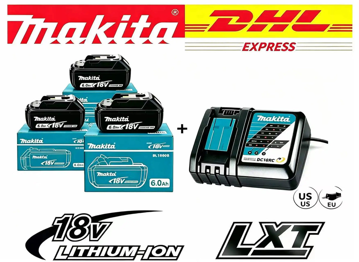 NEW Original Makita 18v 6Ah for Makita 18V Battery BL1830B BL1850B BL1850 BL1840 BL1860 BL1815 Replacement Lithium Battery