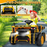 24V Ride on Toys w/Remote Control, 2 Seater 400W Ride on Dump Truck, Electric Powered Ride on w/Dump Bed, 3 Speeds, Shovel, Blue