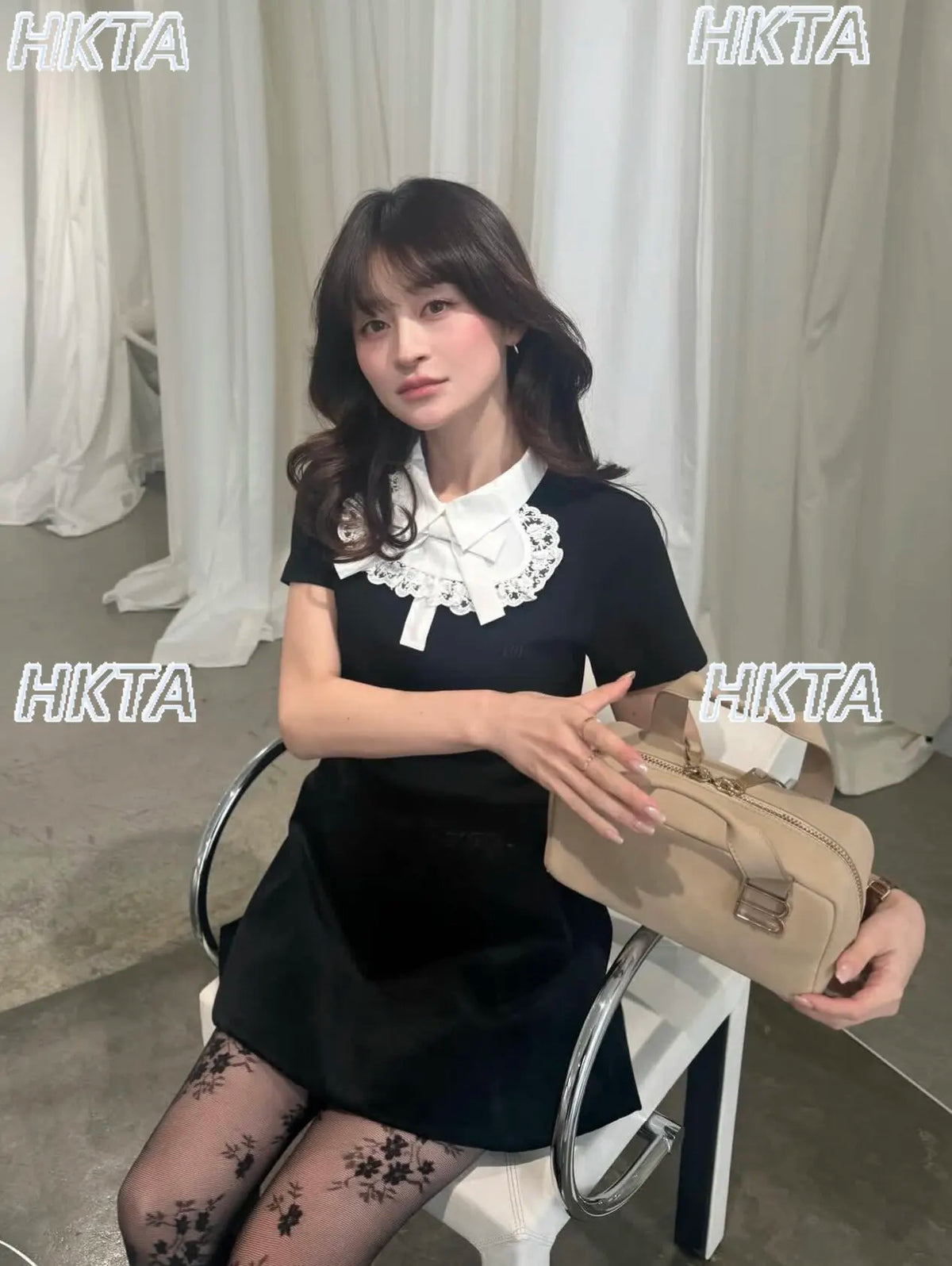 Japanese Style Lapel Lace Bows Short-sleeved T-shirt Elegant and Exquisite Slimming Look Black T Shirt for Women Summer Tshirt