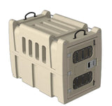 HM5102  Rotomolded Kennel for Large Dogs, Outdoor-Ready with Quick-Lock Setup and Swing-Through Feed Hatches