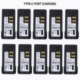 10PCS 7.4V 3000mAh Non-Impres Li-Ion Battery Type-C Replace for Motorola XiRP6600i P8600i GP328D DP4800 PMNN4409 PMNN4448