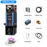 AENBUSLM 40W 80W Laser Module 450nm TTL/ PWM Laser Head Blue Laser for CNC Laser Engraving Cutting Machine Wood Working DIY Tool