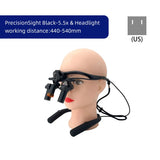 JINGT 3.5X/4.5/5.5X/6.5X Dental Loupes Headlight SET Wearing Glasses Magnifying The Mirror Oral Glass Surgery Hd Led Equipment