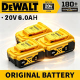 100% Original 20V 6.0Ah MAX Battery Power Tool Replacement For DeWalt DCB184 DCB181 DCB182 DCB200 20V 5A 6A 18Volt 20v Battery.