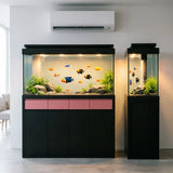 All-in-One AquariumFully Transparent Glass Integrated Freshwater Fish Tank With Built-in Filter And Aluminum Frame Fish TankFish