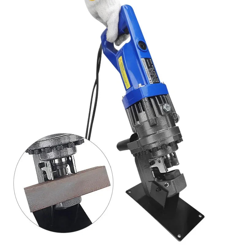 Electric Hydraulic Punching Machine MHP-20 for Angle Iron Cutting Beveling Channel Steel Stainless Steel Photovoltaic Hole Punch