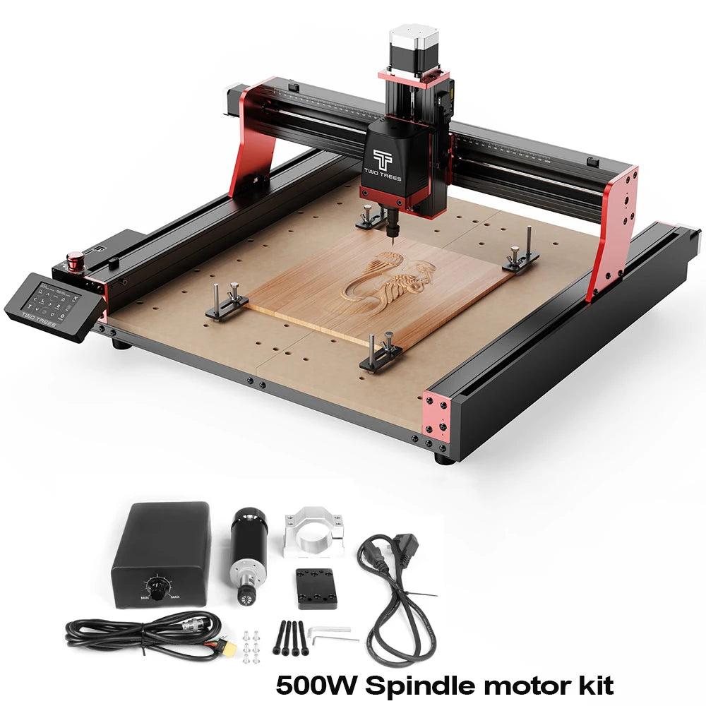 Twotrees TTC450 PRO Laser Milling Engraver Machine 4 AxisDIY Woodworking Cutting Screen UI Upgrade Support Switching Laser Mode