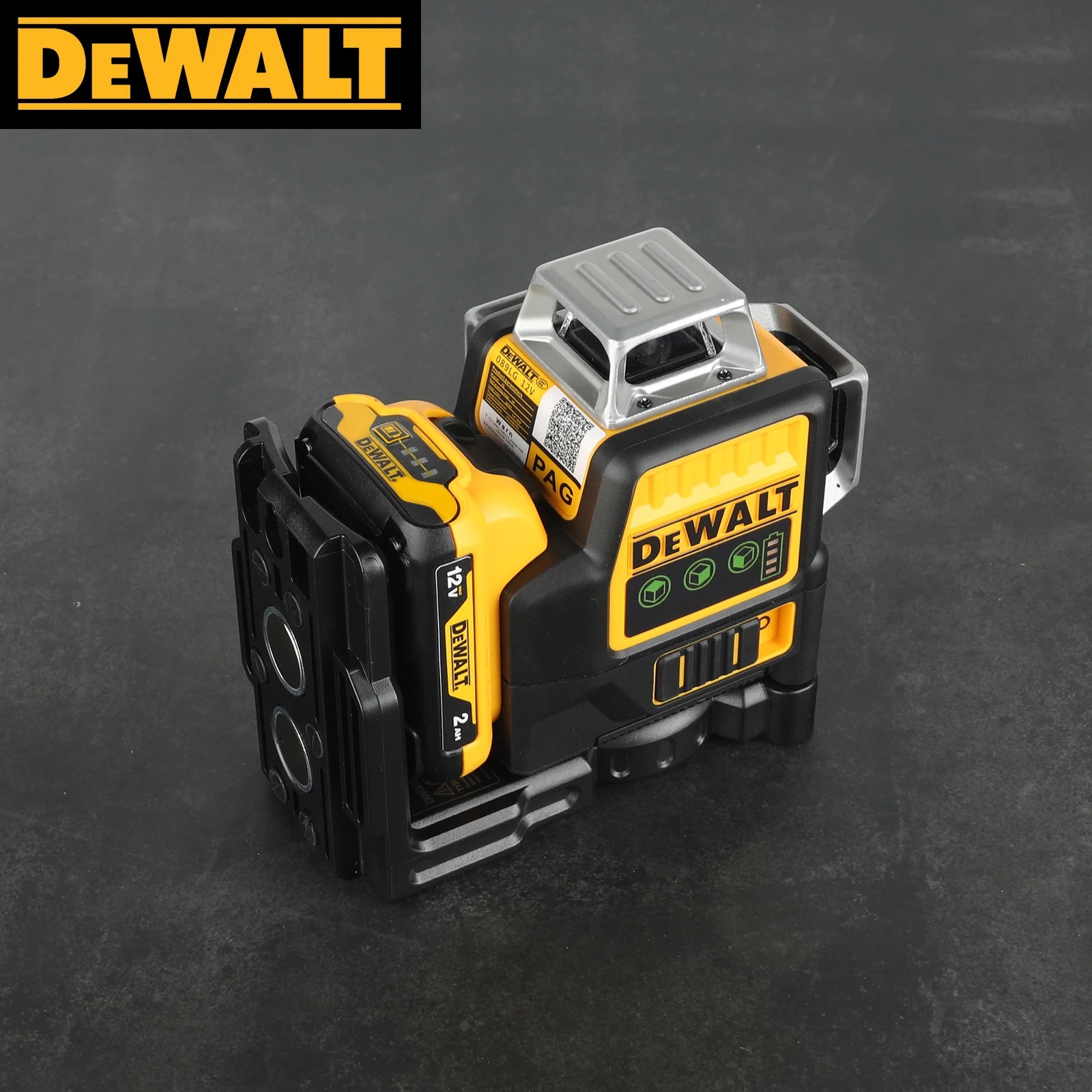 DEWALT DW089LG 12-Line 3-Side 360° Green Laser Level 12V Outdoor Super