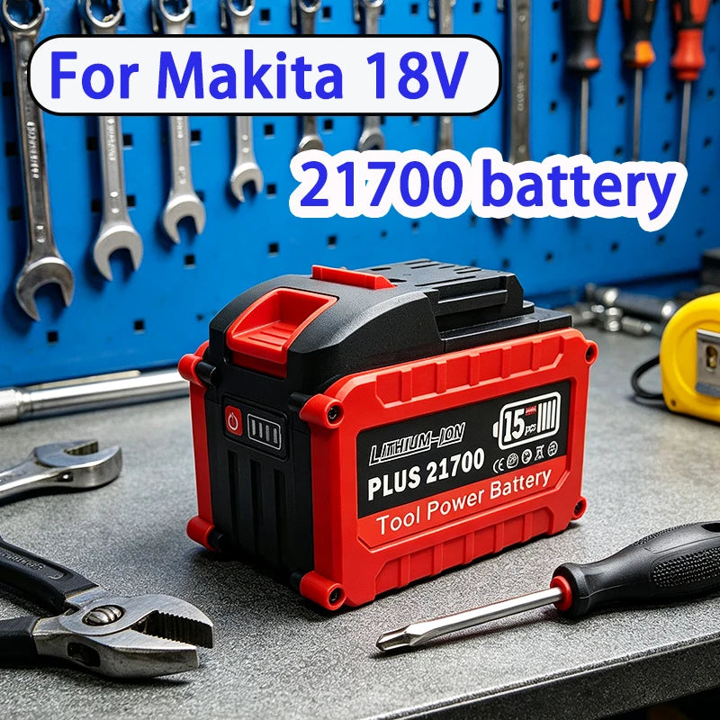 21700 PLUS for Makita Tool Power Battery, 15 Cells with Multiple Protections